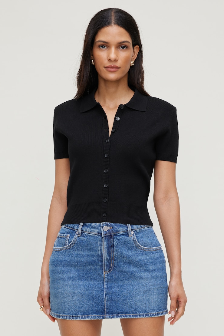 Mika Relaxed Straight Mid Rise Jeans Blue | Dynamite
