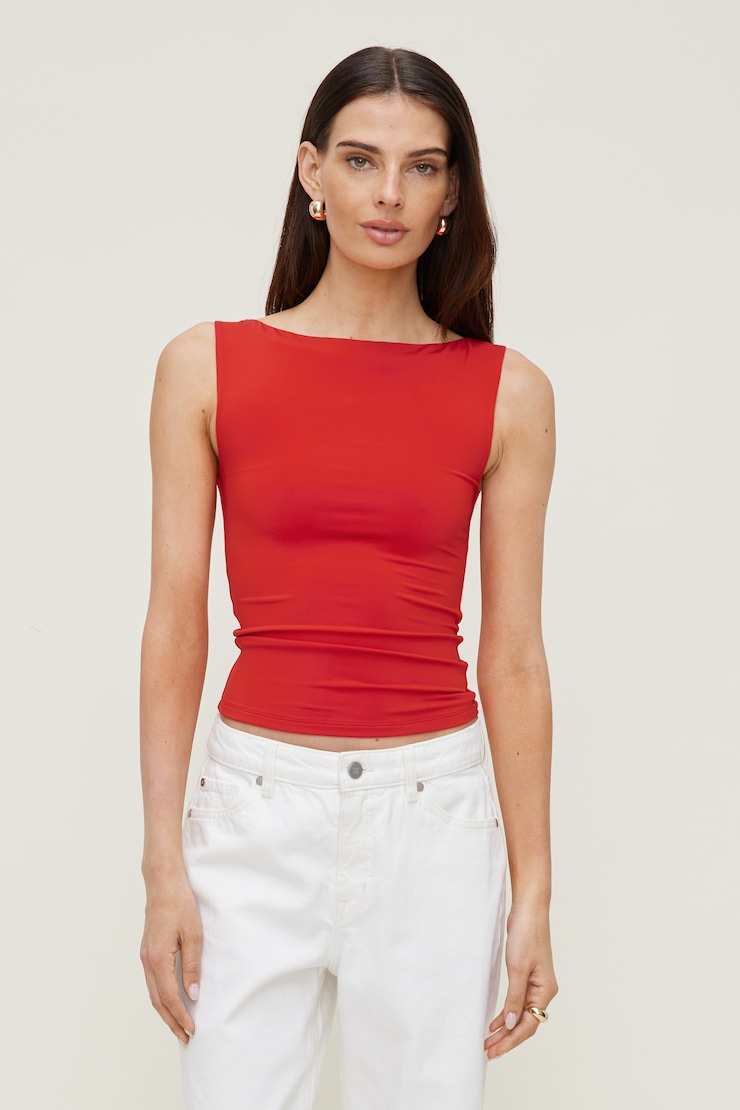 タンクトップ Boatneck Rib Tanktop Boatneck Tank Top | Gap Factory