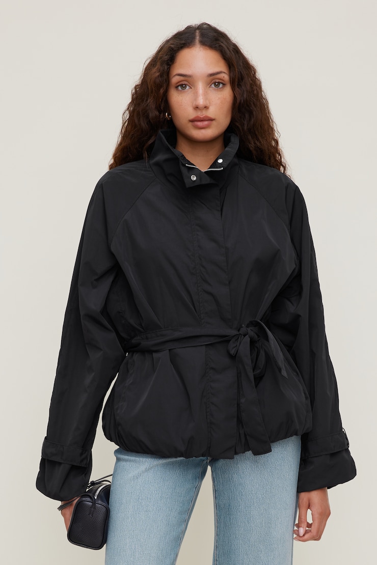 Hazel Bubble Anorak - Dynamite - Black - Women Clothing