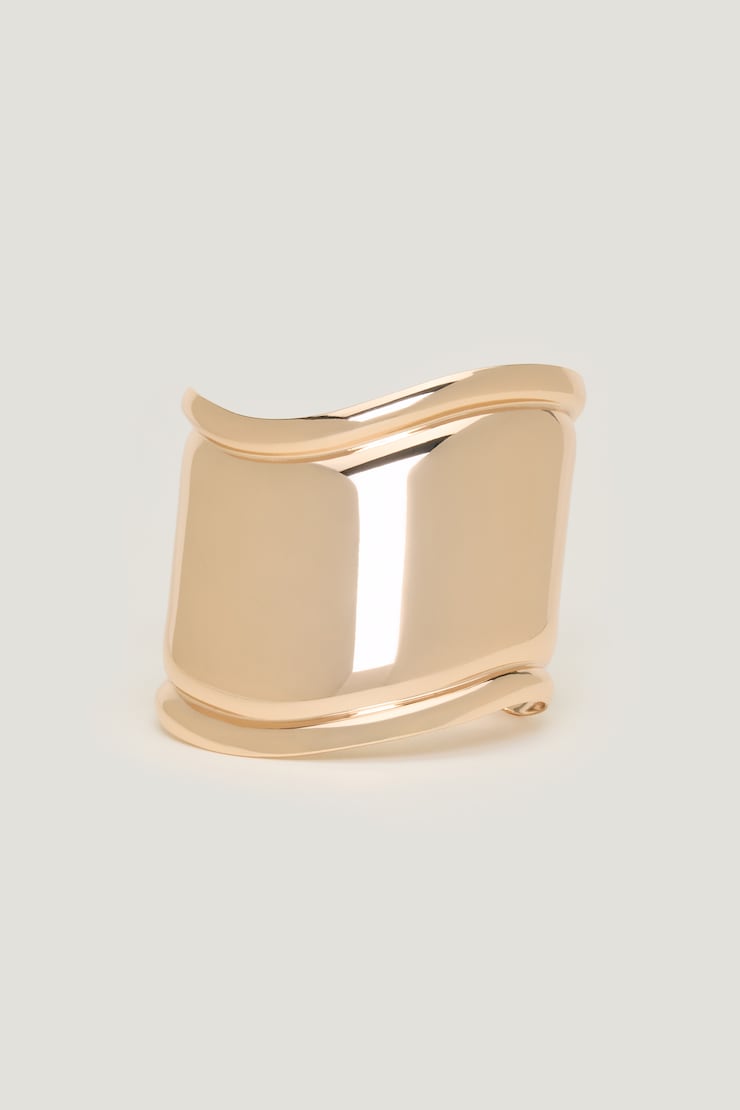 Wave Cuff Bracelet - Dynamite - Yellow - Women Clothing