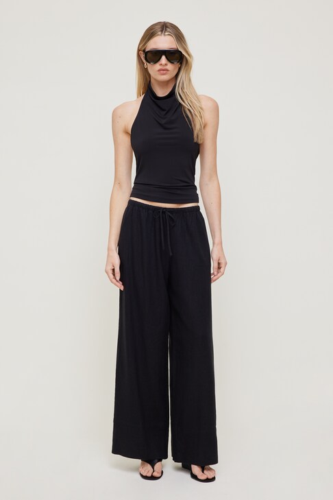 High Waisted Flare Pants Black | Dynamite