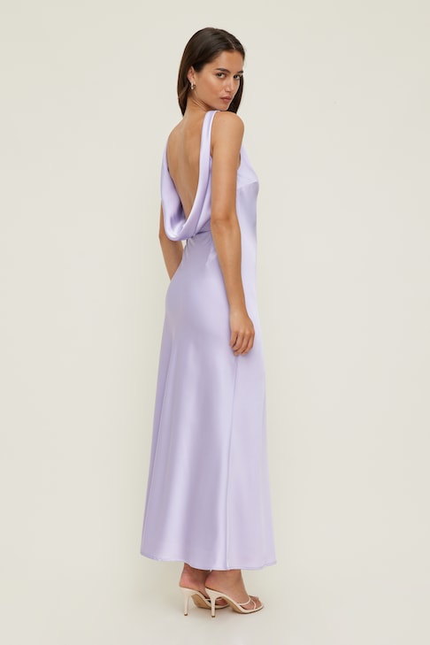 dynamite open back dress Open Back Slip Maxi Dress