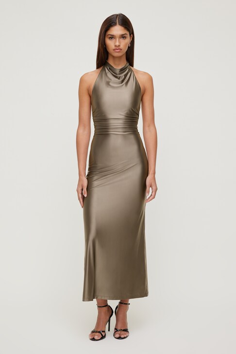 green emerald velvet dress Green Satin Mini Slip Dress