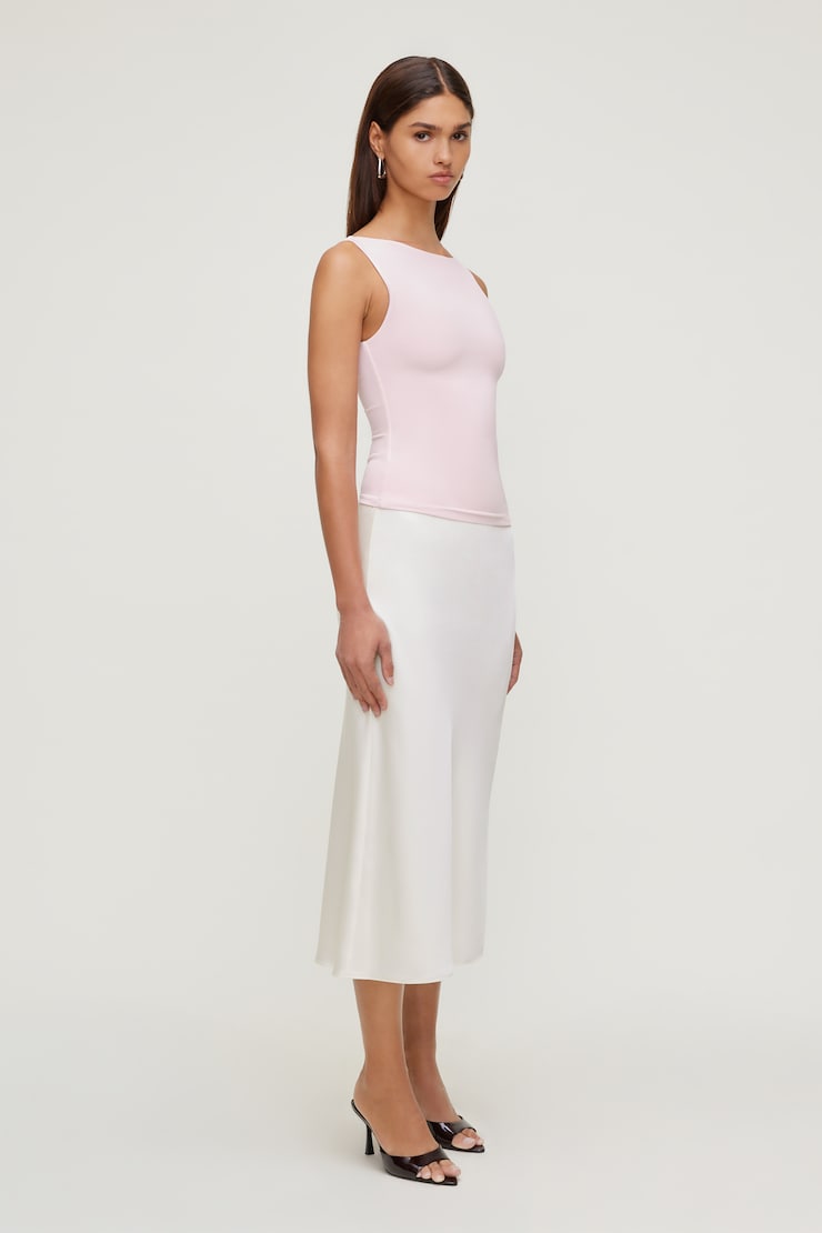 Nola Sculpt Tank Top Pale Lilac Pink large