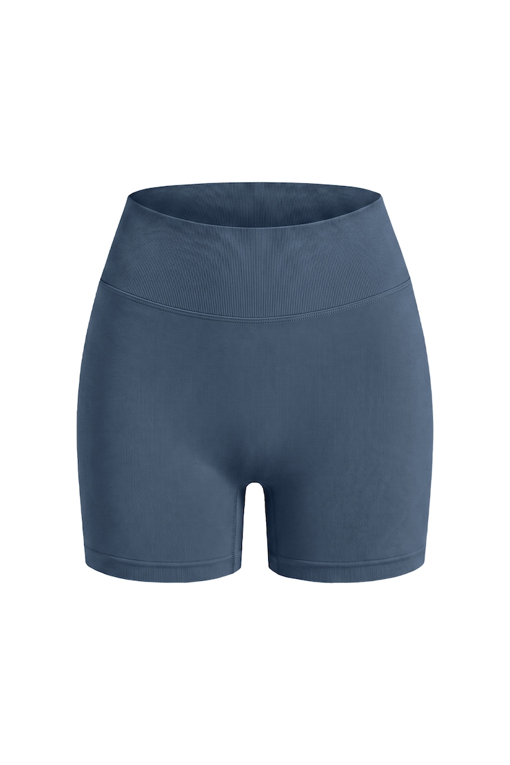 Active Seamless Booty Short, Heated Indigo, large