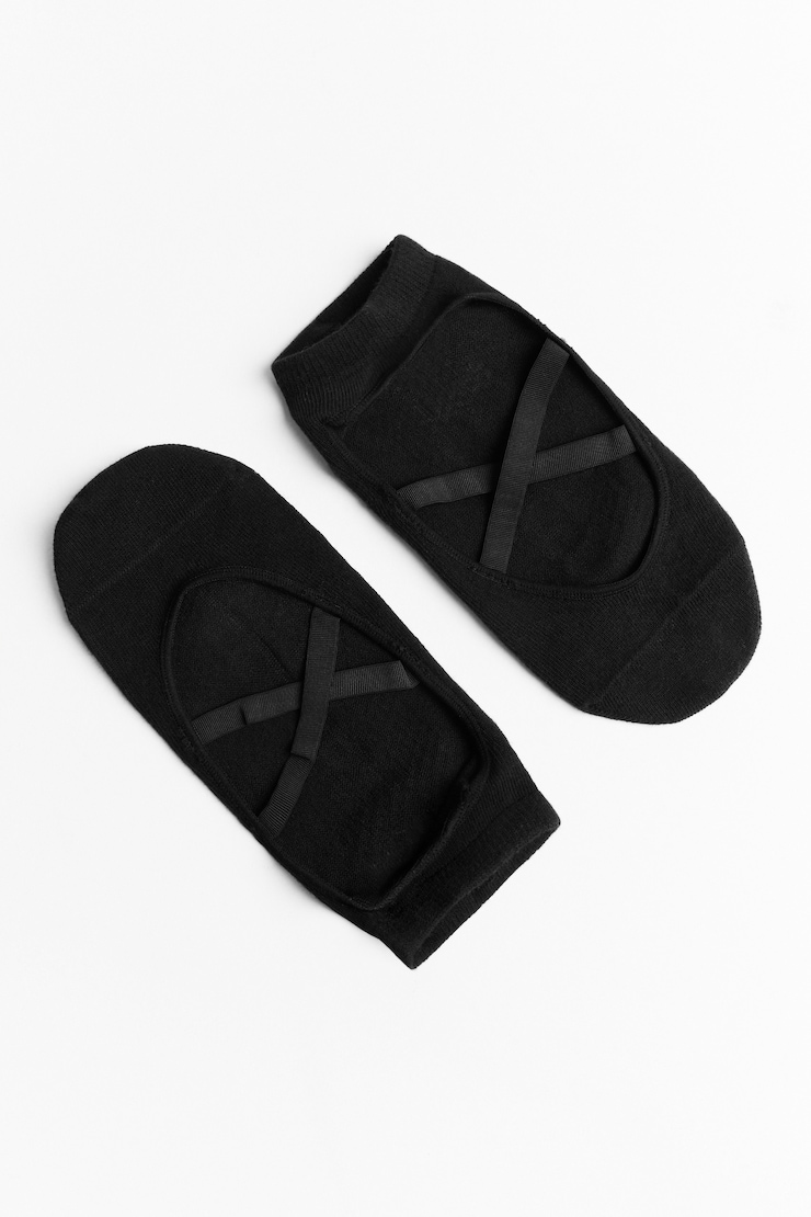 The Pilates Socks, Jet Black, large