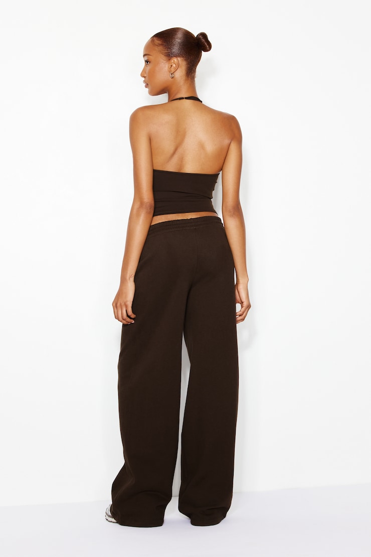 UltraFleece Wide Leg Sweatpants, Armadillo Brown, large