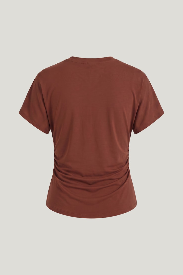 Andrea Jersey T Shirt Dark Paprika Burgundy large