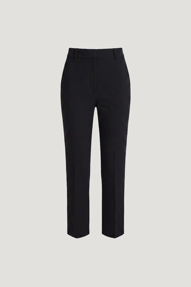 High Rise Slim Fit Pants Jet Black large