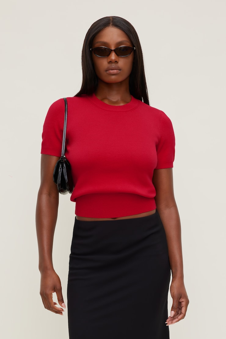 Clara Short Sleeve Sweater