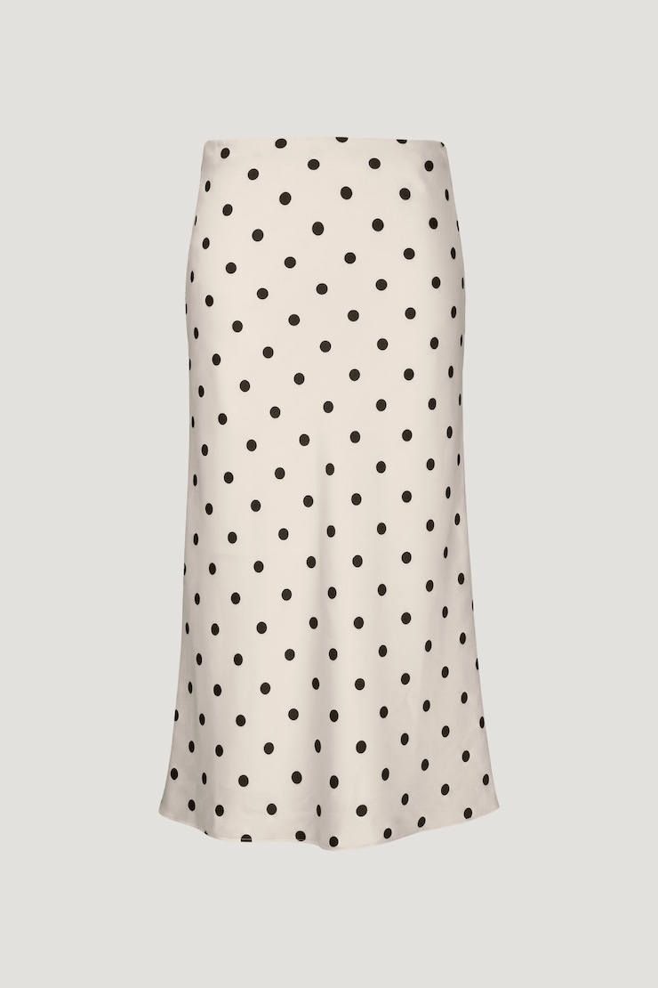 Jupe midi en satin Delila