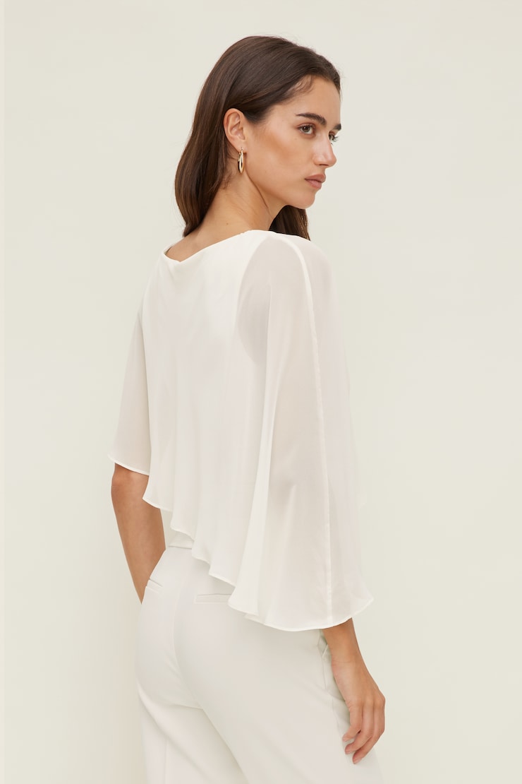 Sculpt Cape Top Calming Off White large