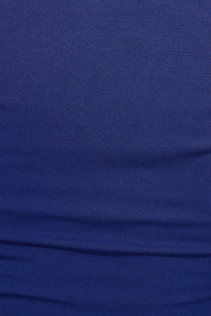 Smooth Long Sleeve Crewneck Top, Blue Print, large