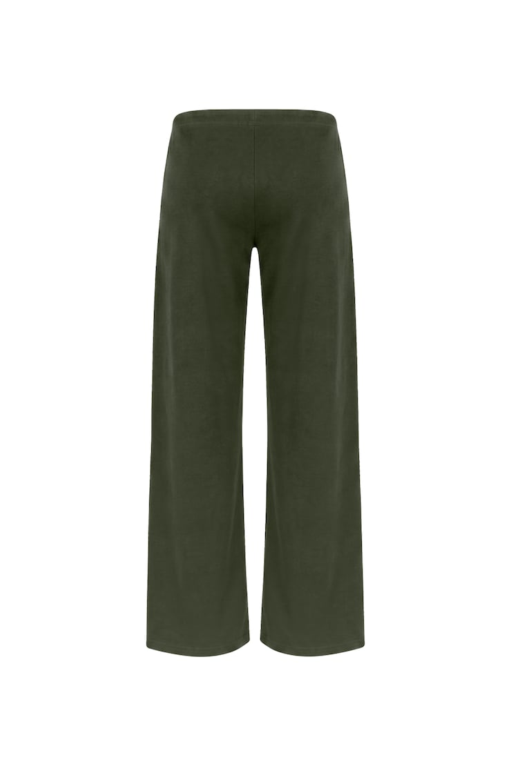 StretchTerry™ Wide Leg Pants, Olive Obsession, large