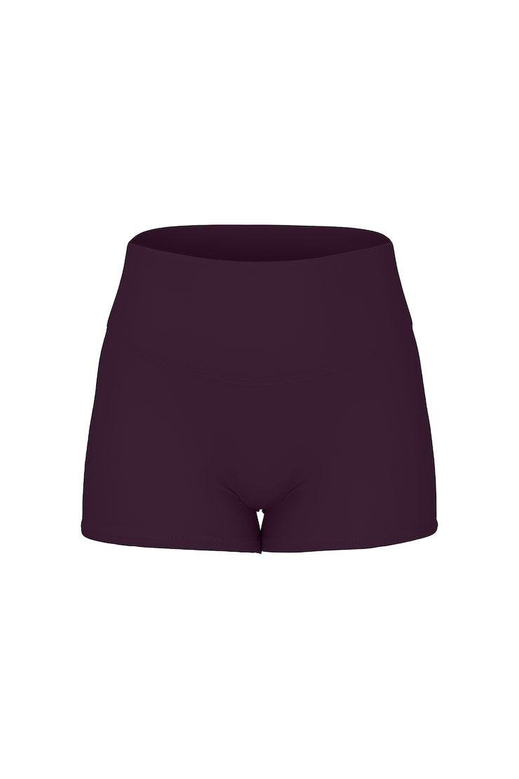 Active Booty Shorts, Wild Berry Maroon, large