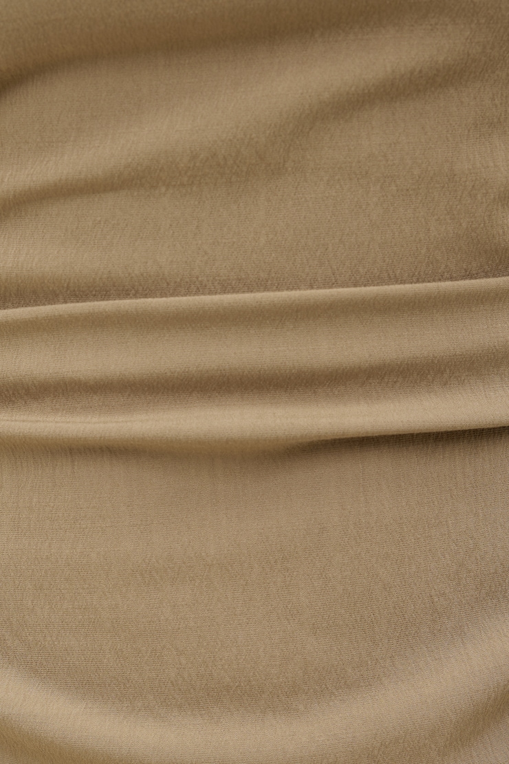 Cowl Halter Mini Dress Beige large