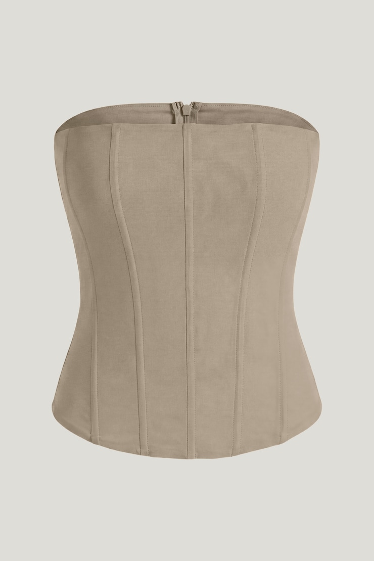 Mesh Corset Top Simply Taupe large