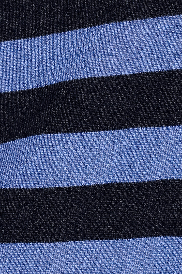 Off Shoulder Reset Long Sleeve Top, Naughty Navy Blue/Blue Blush Stripes, large
