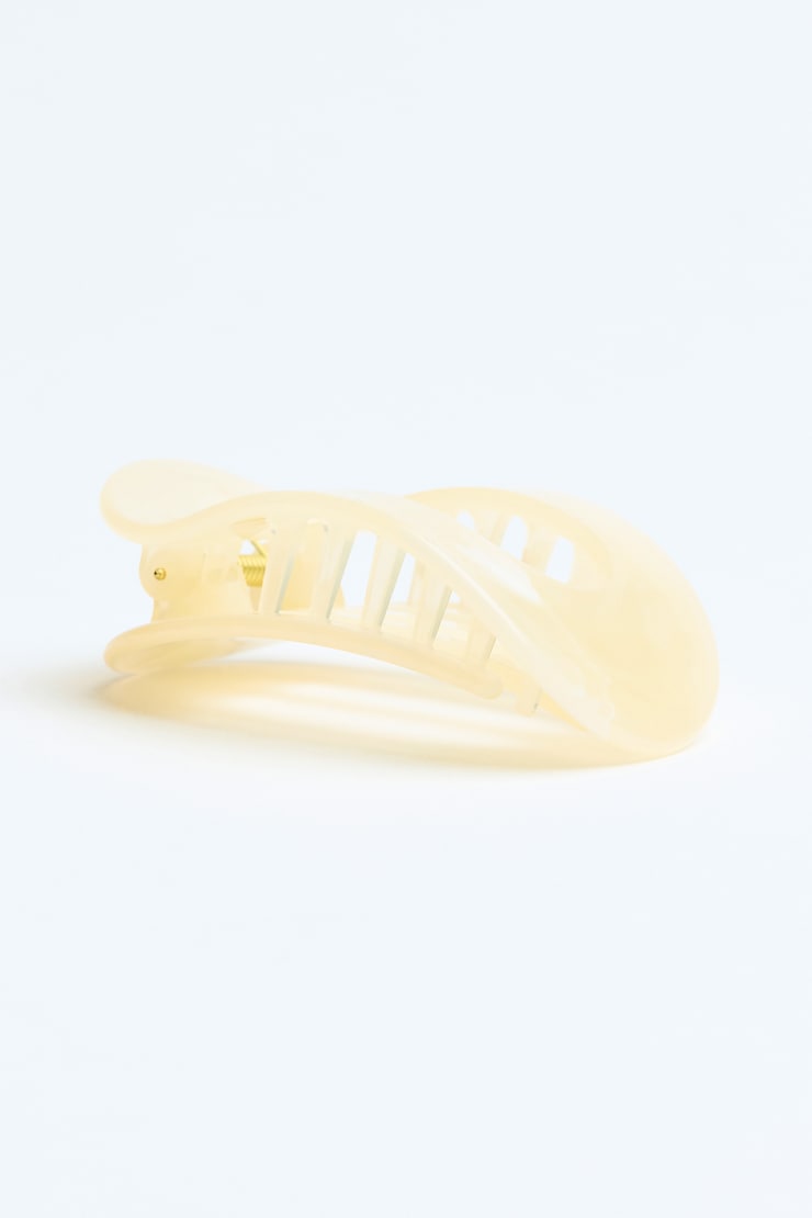Pilates Claw Clip, Marled Cream, large