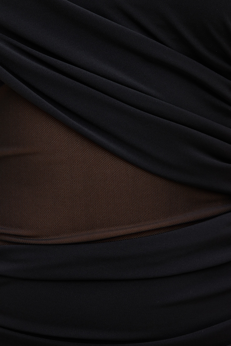 Sculpt Draped Mini Dress