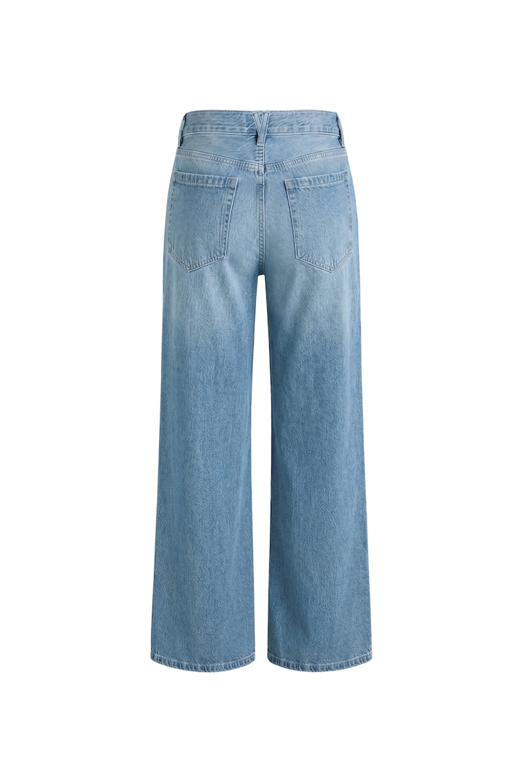 Low Rise Baggy Jeans, Indigo - Medium Light, large
