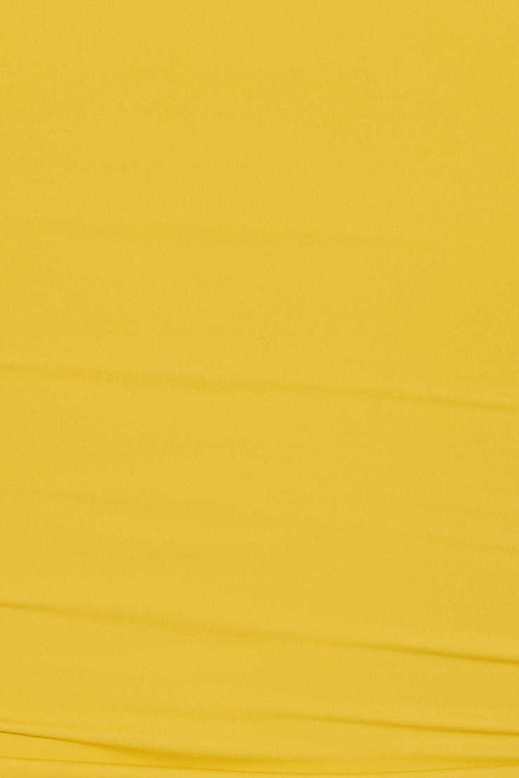 T-shirt Sleek à col rond, Jaune primevère, large