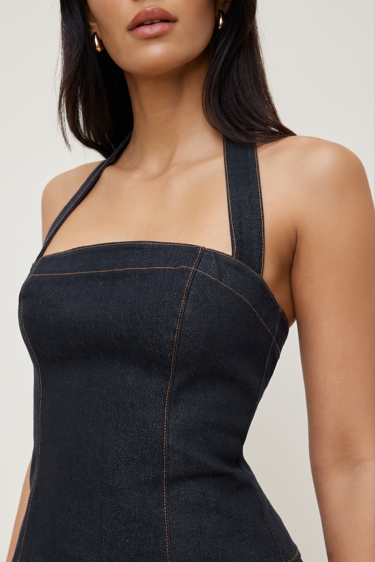 Haut licou en denim