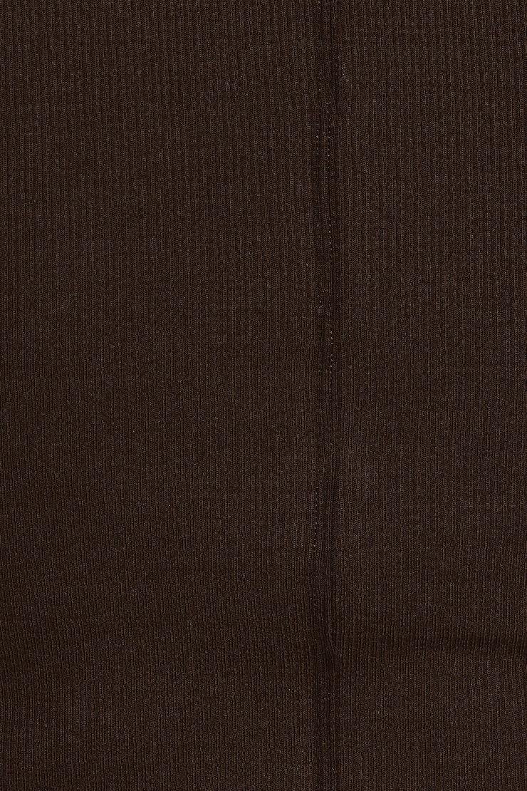 SnatchRib Cropped Crewneck T-Shirt, Armadillo Brown, large