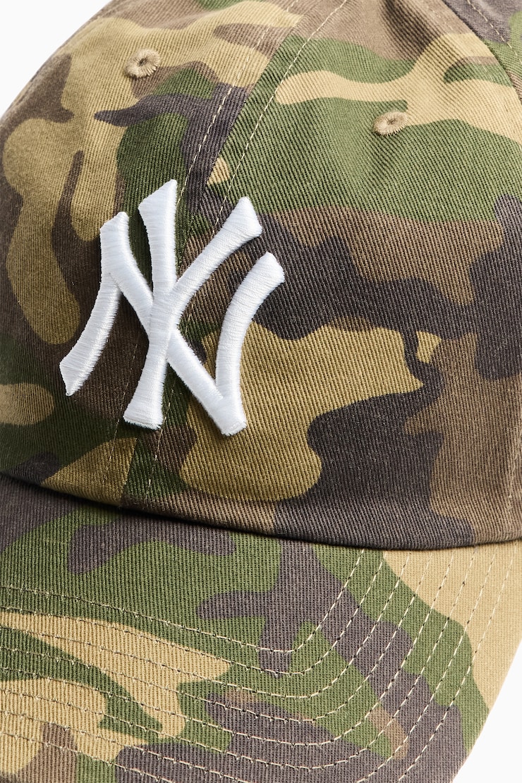 47 BRAND Clean Up Cap  - NY, Camo/White, large