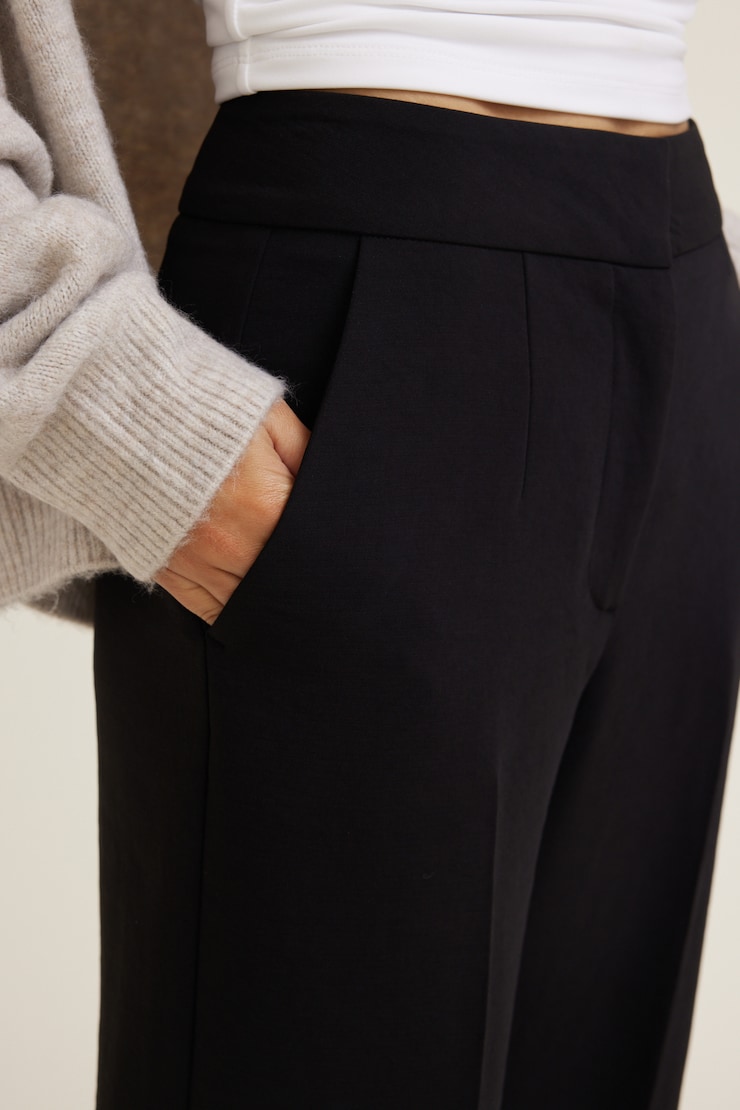 Yasmin Airflow Straight Leg Pants Jet Black large