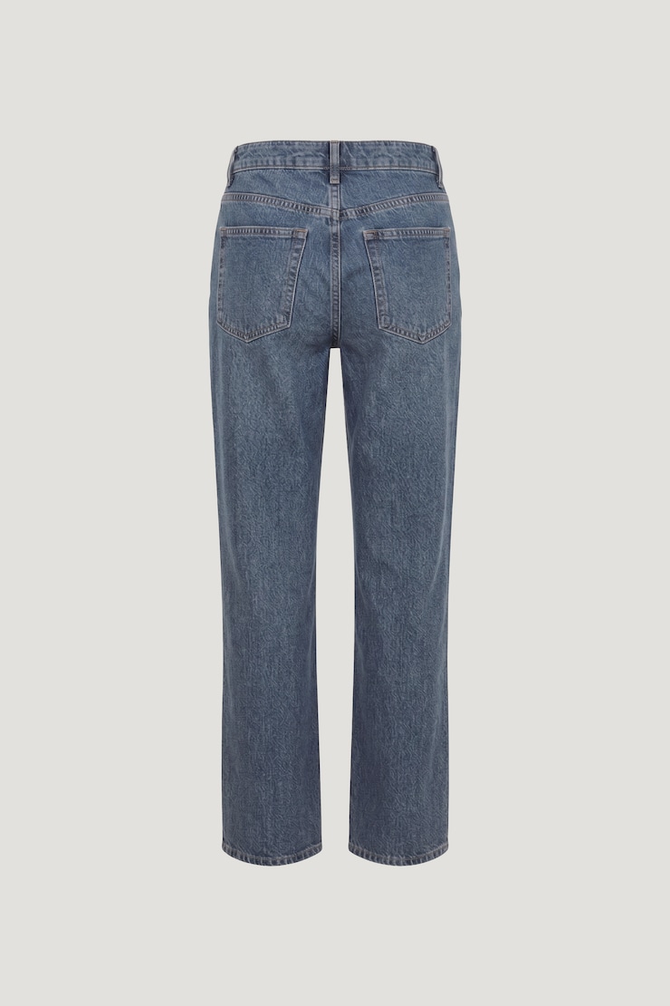 Mika Mid Rise Relaxed Straight Leg Jeans Medium Indigo / Southern Blue large