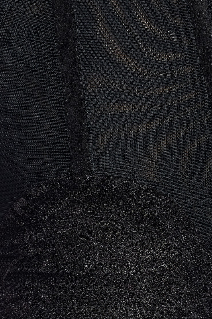 Tate Sweetheart Lace Corset, Jet Black, large