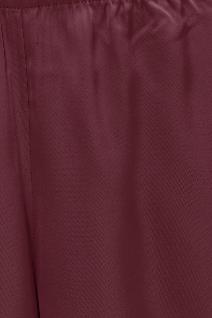 Satin Balloon Pants Maroon Banner large
