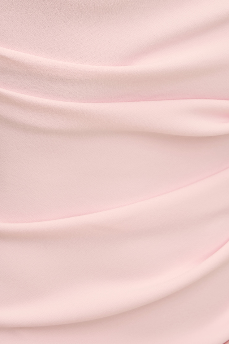 Jana Crepe Mini Dress Pale Lilac Pink large