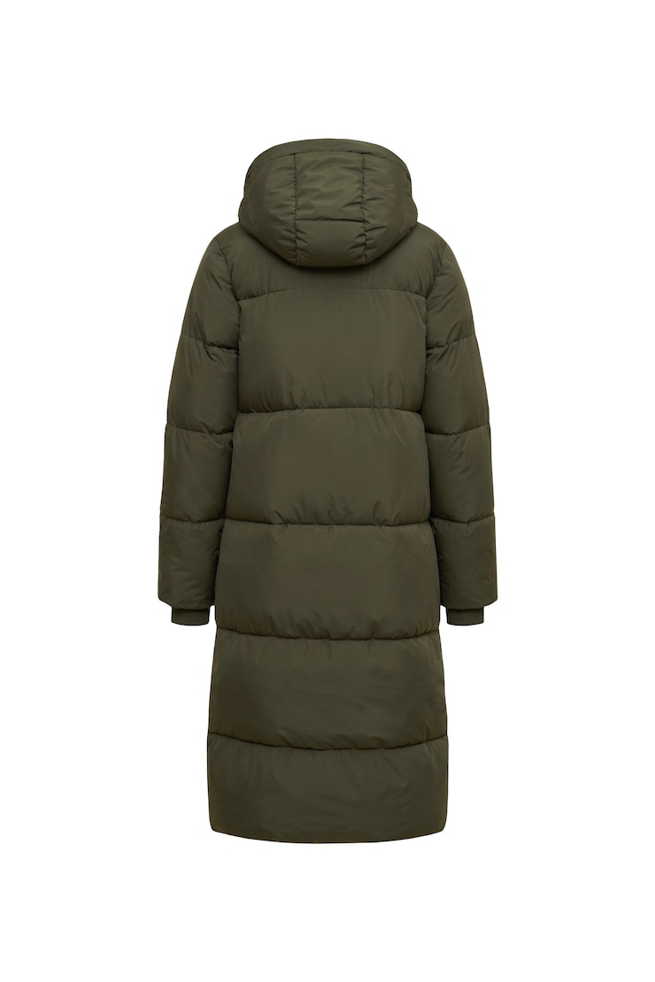 Maxi Puff Coat, Dark Khaki, large