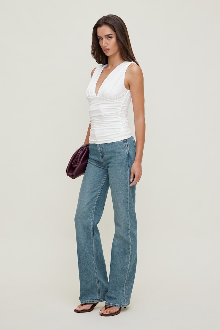 Reese Ultra High Rise Straight Leg Jeans Light Indigo / Midas Blue large