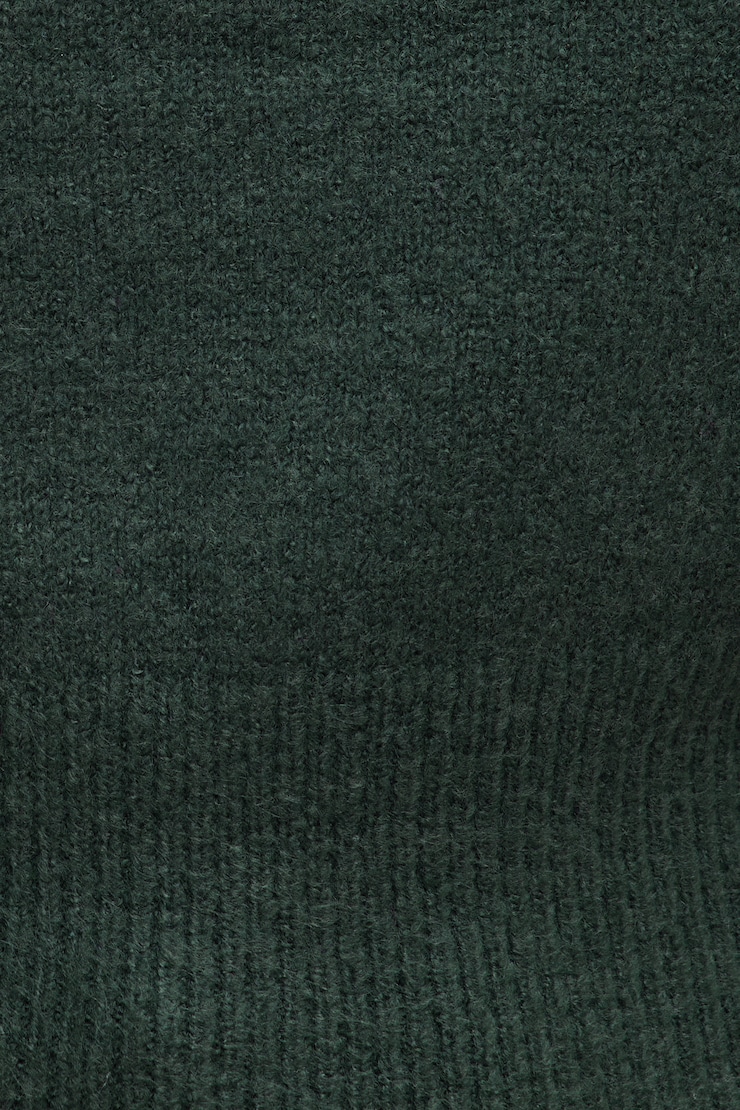 Ellora Cropped Turtleneck Sweater Darkest Spruce Green large