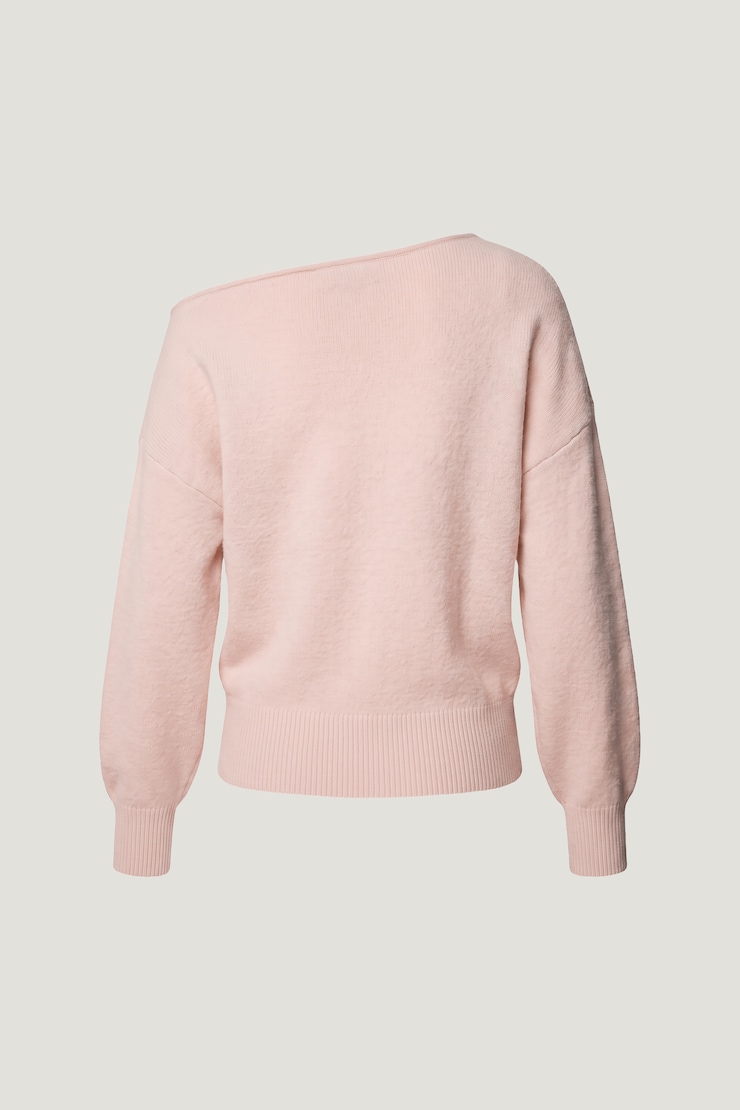 Lola Off Shoulder Sweater Mauve Chalk Pink large