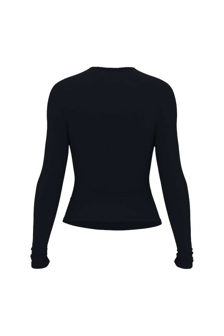 Baretouch Crewneck Long Sleeve Top, Mariana Blue, large