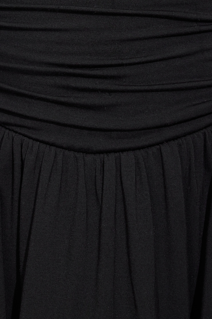 Plunge Halter Fit & Flare Dress