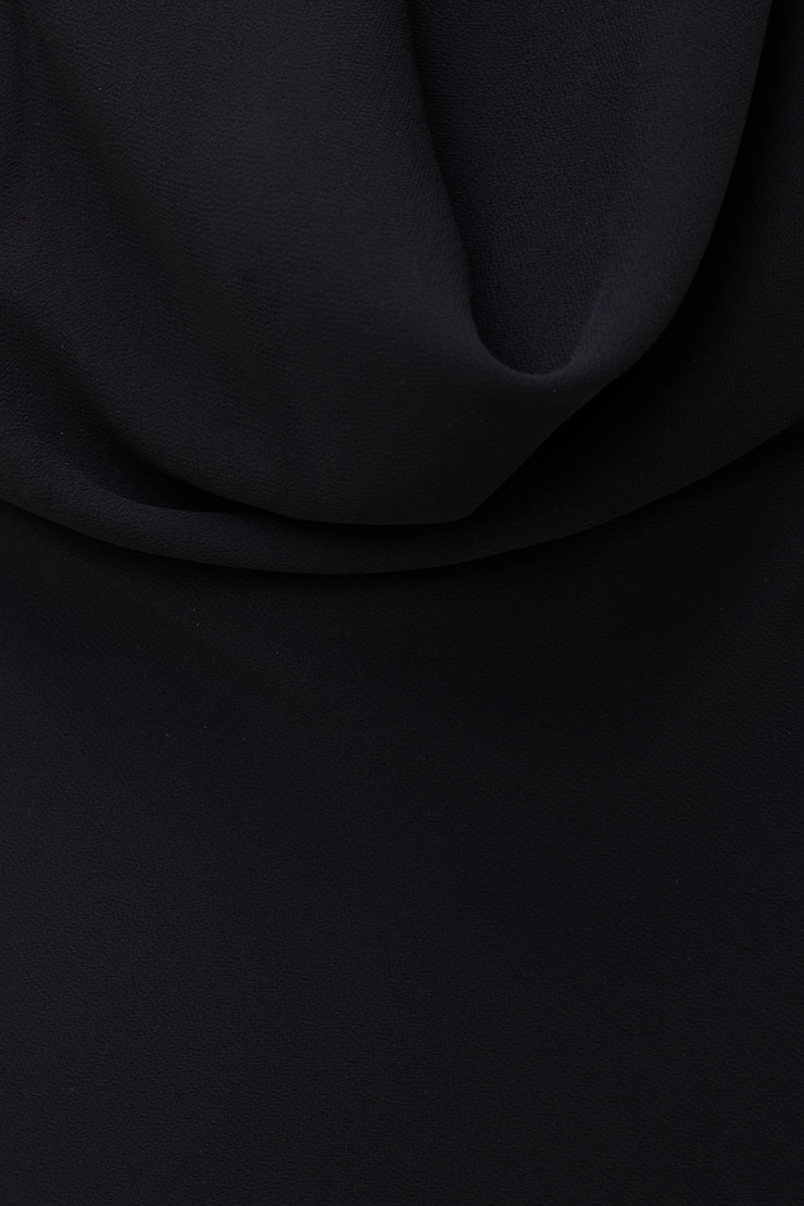 Plunge Cowl Neck Maxi Dress