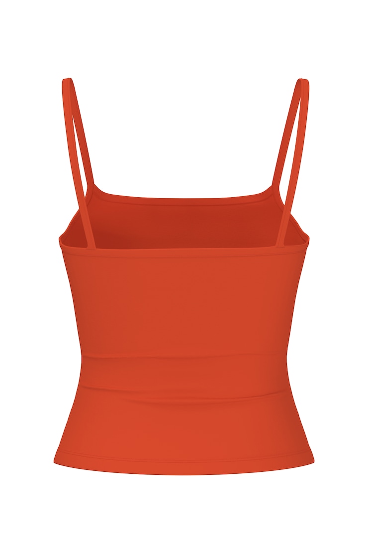 Sleek Scoop Cami Top, Pumpkin Puree Orange, large