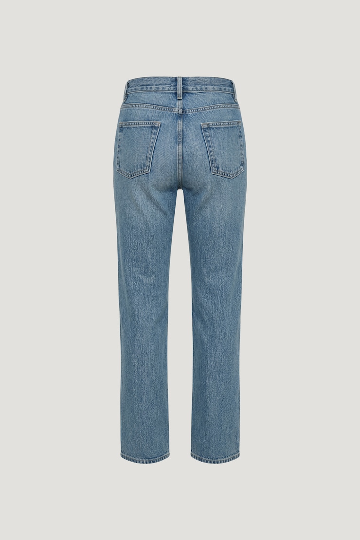 Valentina Ultra High Rise Bootcut Jeans Medium Indigo / Rustic Fade large