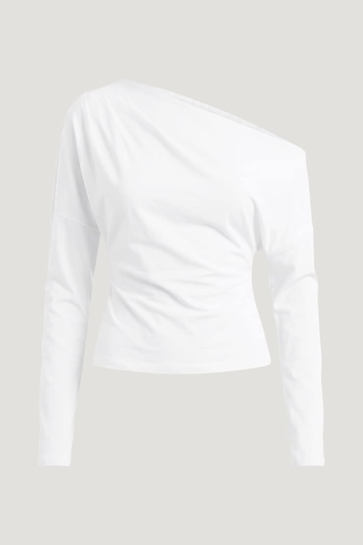 Alexa Long Sleeve T Shirt Bright White large