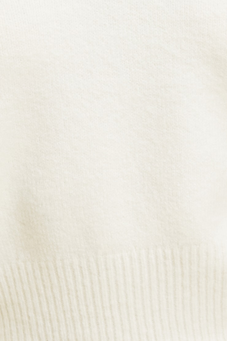 Audrey Cinched Polo Sweater Snow White large