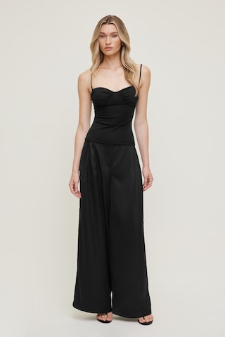 dynamite black satin dress Strappy Back Satin Slip Dress Black