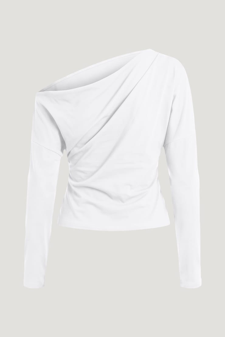Alexa Long Sleeve T Shirt Bright White large