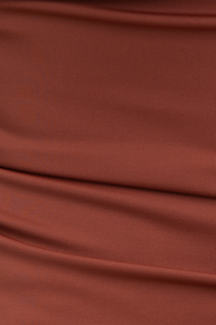 Mindi Padded Bustier Top Dark Paprika Burgundy large