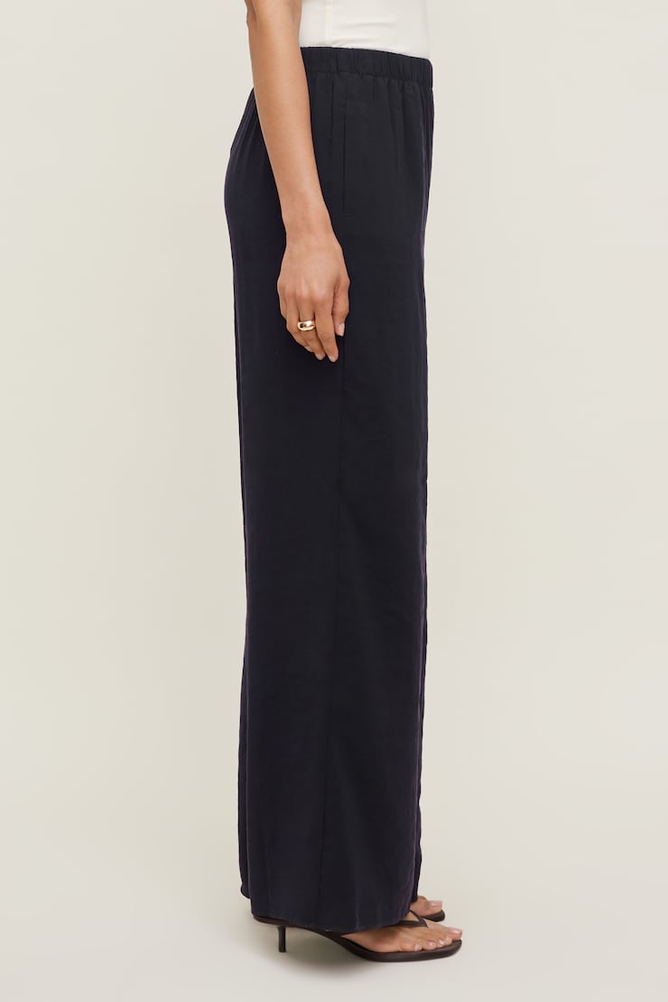 Priya Wide Leg Pants Deep Well Navy large