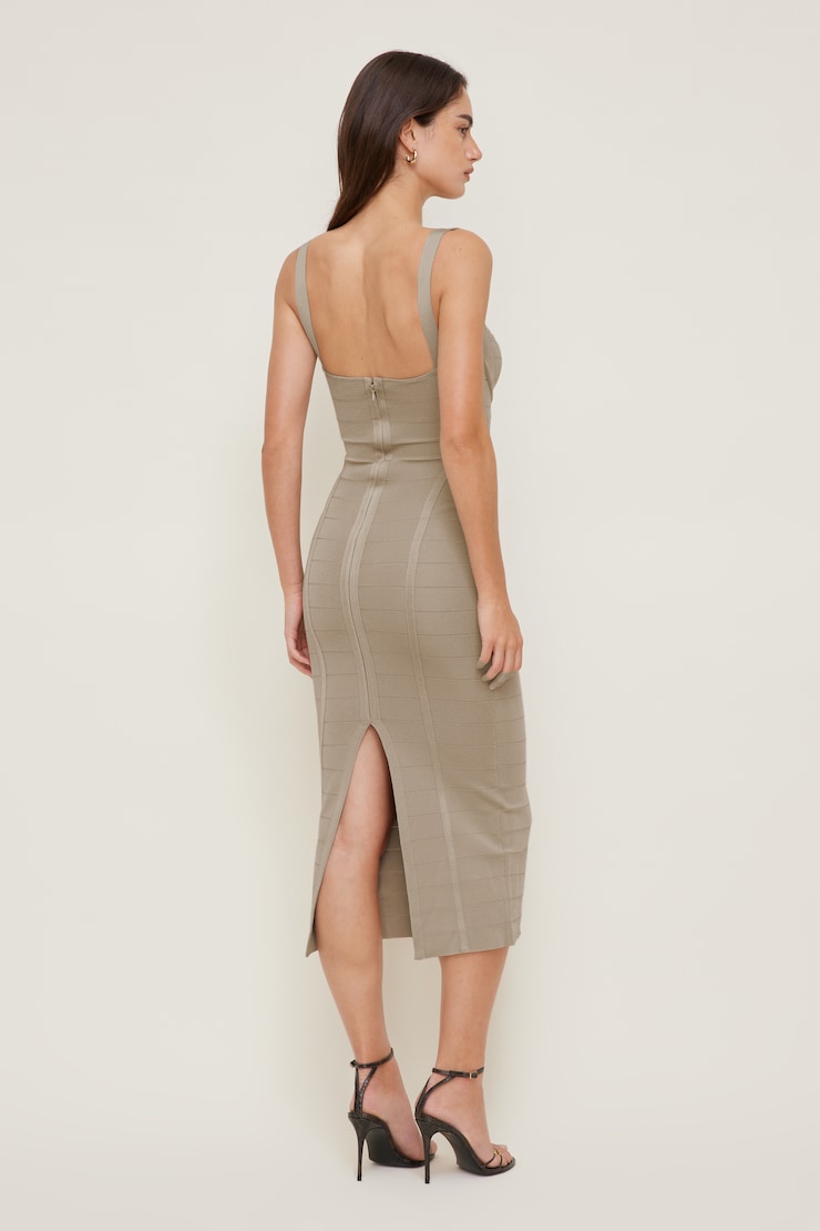 Bandage Midi Dress Simply Taupe large